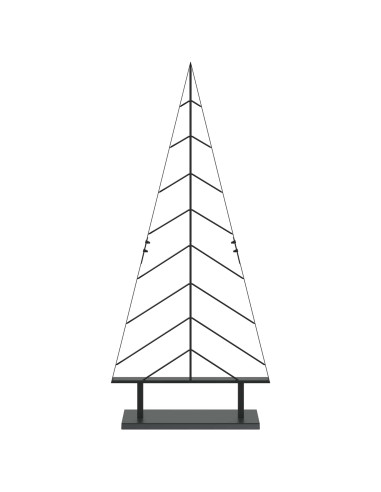 Albero di Natale in metallo con supporto KUOPIO 125 cm Acciaio