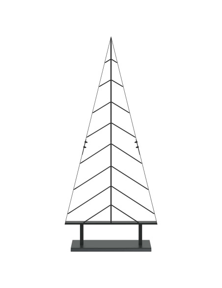 Albero di Natale in metallo con supporto KUOPIO 125 cm Acciaio