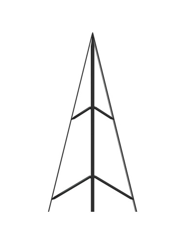 Albero di Natale in metallo con supporto KUOPIO 125 cm Acciaio