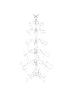 Albero di Natale in metallo KUOPIO 150 cm acciaio White 2