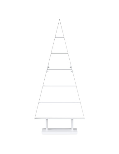 Albero di Natale in metallo KUOPIO 90 cm Acciaio Bianco