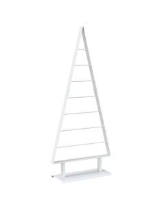 Albero di Natale in metallo KUOPIO 125 cm Acciaio Bianco 2