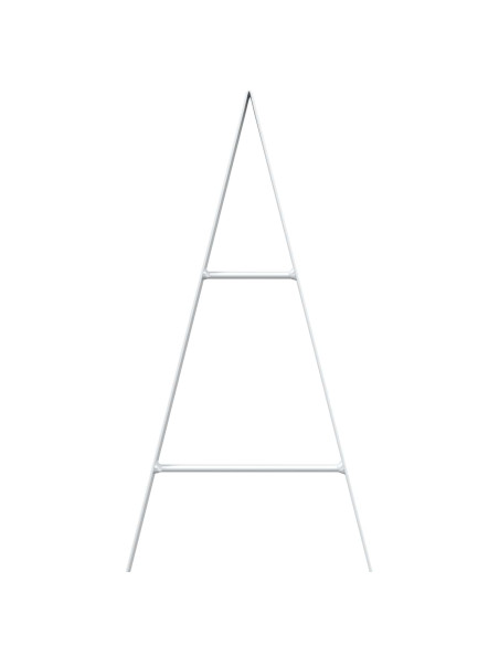 Albero di Natale in metallo KUOPIO 125 cm Acciaio Bianco