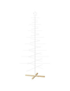 Albero di Natale in metallo con supporto KUOPIO 210 cm Acciaio 2