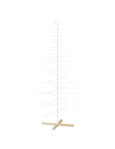 Albero di Natale in metallo con supporto KUOPIO 210 cm Acciaio