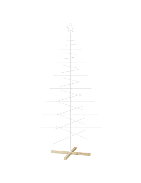 Albero di Natale in metallo con supporto KUOPIO 210 cm Acciaio