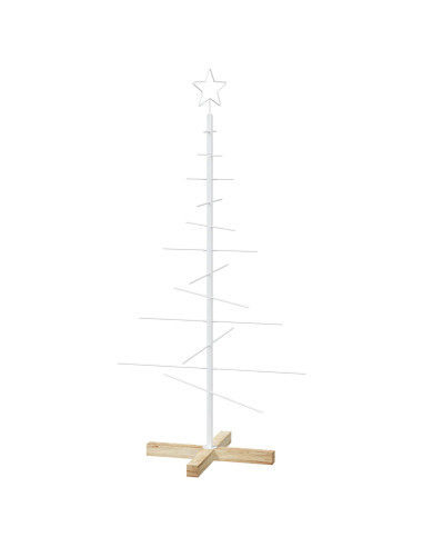 Albero di Natale in metallo con supporto KUOPIO 120 cm Acciaio