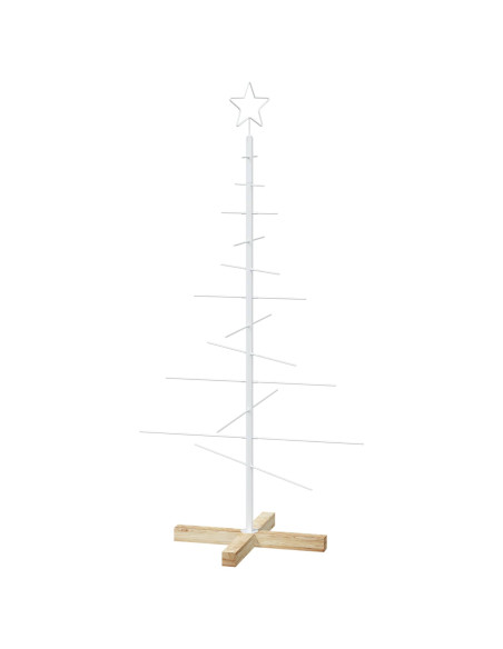 Albero di Natale in metallo con supporto KUOPIO 120 cm Acciaio