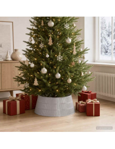 GonnaperAlberodiNatale A forma di cono Argento Ø 73 x 25,5 cm