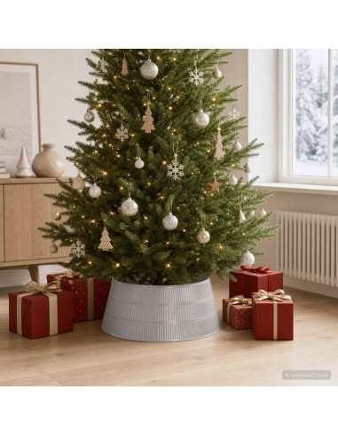 GonnaperAlberodiNatale A forma di cono Argento Ø 73 x 25,5 cm
