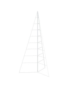 Albero di Natale in metallo KUOPIO 180 cm Acciaio Bianco 2