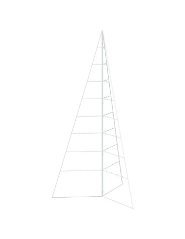 Albero di Natale in metallo KUOPIO 180 cm Acciaio Bianco