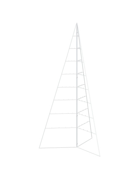 Albero di Natale in metallo KUOPIO 180 cm Acciaio Bianco