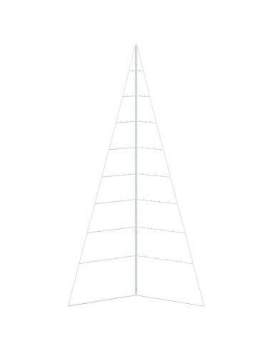 Albero di Natale in metallo KUOPIO 180 cm Acciaio Bianco