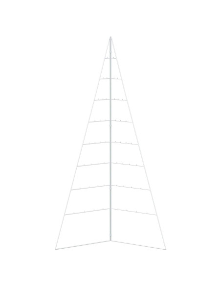 Albero di Natale in metallo KUOPIO 180 cm Acciaio Bianco
