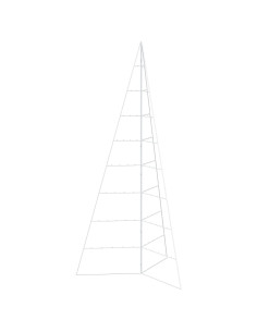 Albero di Natale in metallo KUOPIO 210 cm Acciaio Bianco 2