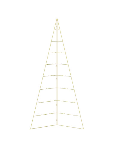 Albero di Natale in metallo KUOPIO 210 cm Acciaio Oro
