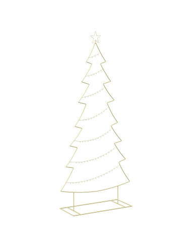 Albero di Natale in metallo con supporto KUOPIO 210 cm Acciaio
