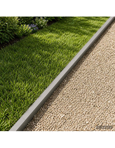 Profilo di copertura per giardino 2 pz 100 x 5 x 5 cm