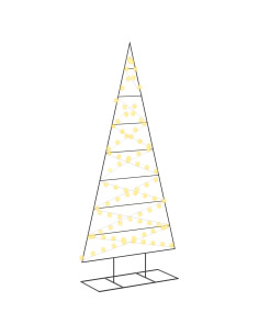 Albero di Natale in metallo KUOPIO 210 cm Bianco caldo 2