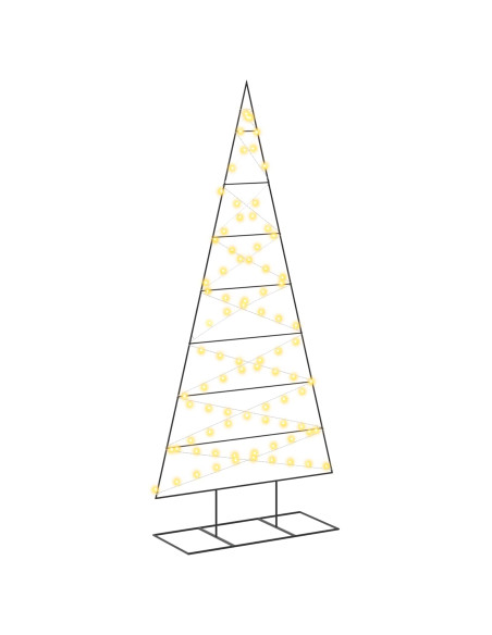 Albero di Natale in metallo KUOPIO 210 cm Bianco caldo