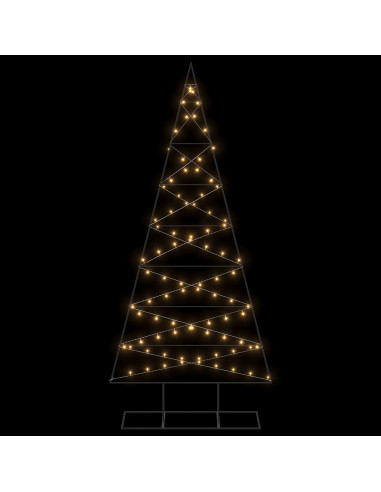 Albero di Natale in metallo KUOPIO 210 cm Bianco caldo