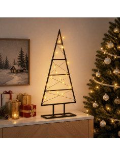Albero di Natale in metallo KUOPIO 60 cm Bianco caldo
