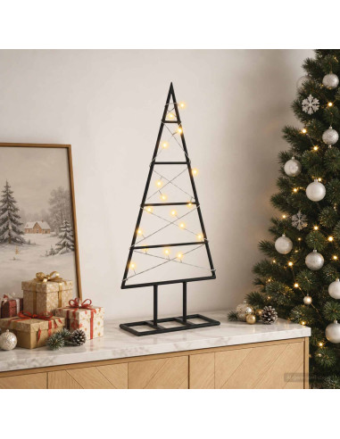 Albero di Natale in metallo KUOPIO 60 cm Bianco caldo