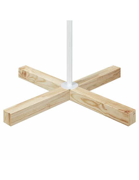Albero a Cono di Natale KUOPIO 180 cm Acciaio Bianco