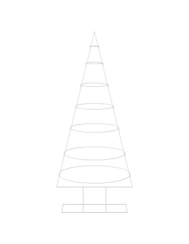 Albero di Natale in metallo con supporto KUOPIO 180 cm Acciaio
