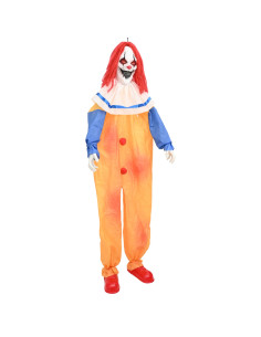 Clown spaventoso di Halloween SPOOKA Giallo e Blu 2