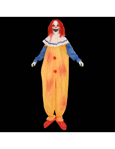 Clown spaventoso di Halloween SPOOKA Giallo e Blu