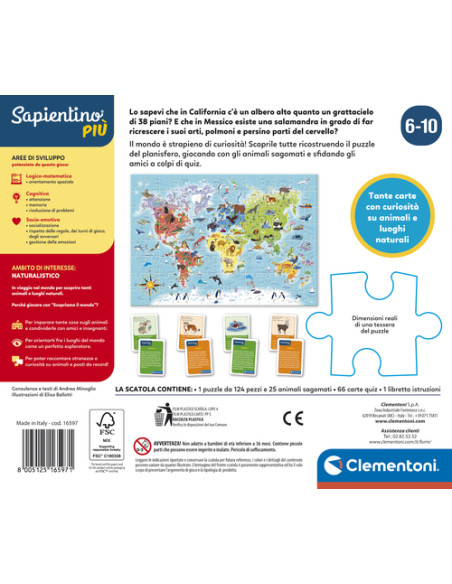 Clementoni Sapientino Più Scopriamo il Mondo