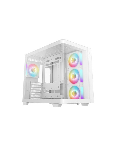 DEEPCOOL CASE MID TOWER CG530U 4F WHITE 4xARGB TG PANORAMICO