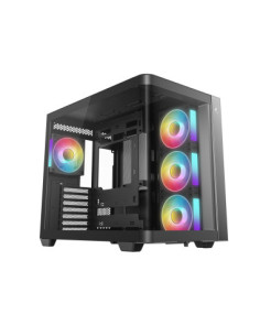DEEPCOOL CASE MID TOWER CG530U 4F BLACK 4xARGB TG PANORAMICO