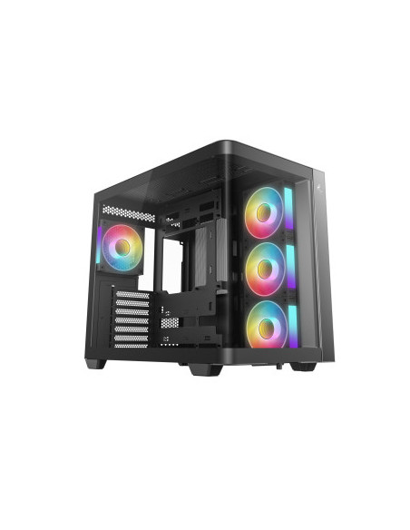 DEEPCOOL CASE MID TOWER CG530U 4F BLACK 4xARGB TG PANORAMICO