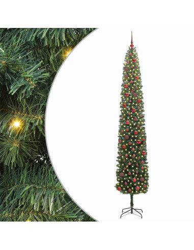 Albero di Natale artificiale con 300 LED Verde 270 cm