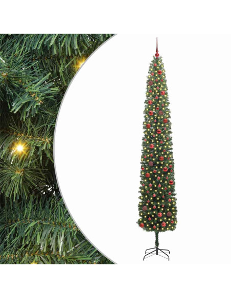 Albero di Natale artificiale con 300 LED Verde 270 cm