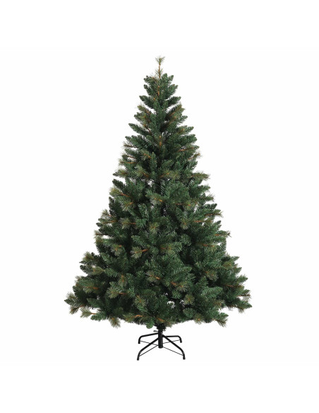 Albero di Natale Artificiale con Palline 150 cm 150 LED