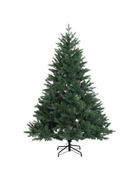 Albero di Natale artificiale con palline 180 cm 300 LED