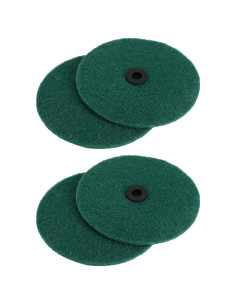 Lucidatrice per pavimenti 4 pz Ø 14 cm Verde Scuro Microfibra