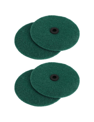 Lucidatrice per pavimenti 4 pz Ø 14 cm Verde Scuro Microfibra