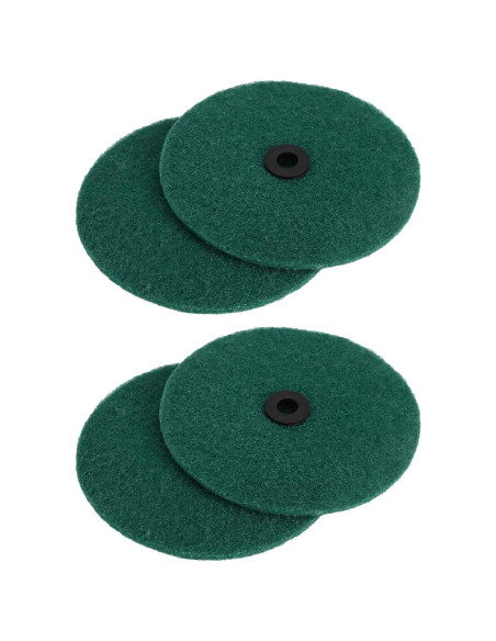 Lucidatrice per pavimenti 4 pz Ø 14 cm Verde Scuro Microfibra