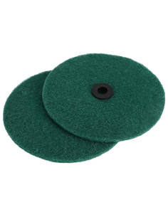 Lucidatrice per pavimenti 4 pz Ø 14 cm Verde Scuro Microfibra 2