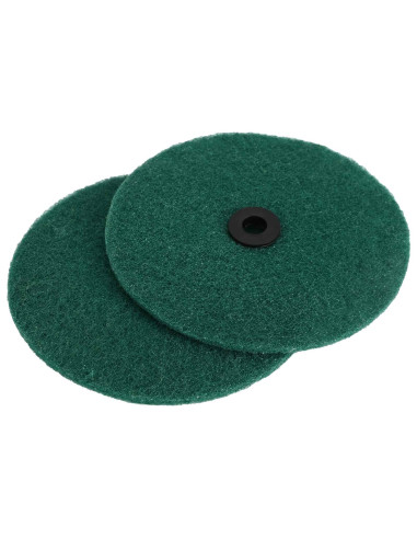 Lucidatrice per pavimenti 4 pz Ø 14 cm Verde Scuro Microfibra