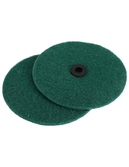 Lucidatrice per pavimenti 4 pz Ø 14 cm Verde Scuro Microfibra