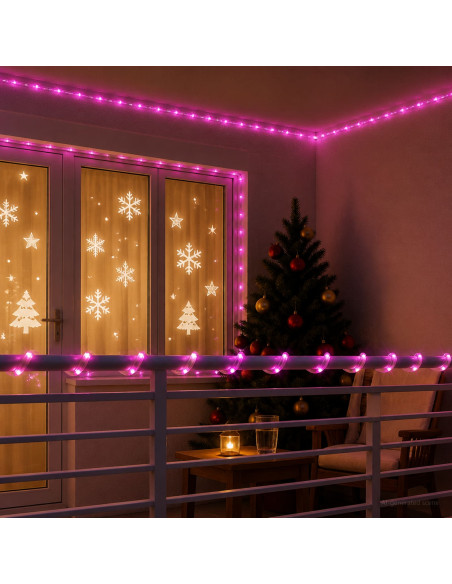 Tubo luminoso LED di Natale 480 LED Rosa 20 m