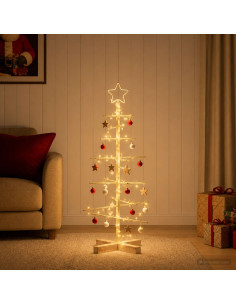 Albero di Natale in metallo con supporto KUOPIO 90 cm Acciaio