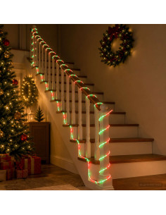 Tubo luminoso LED di Natale 2400 LED Rosso, Verde 100 m