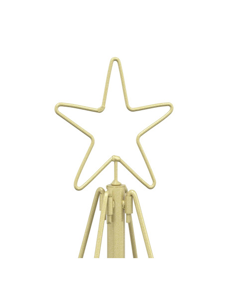 Albero a Cono di Natale KUOPIO 60 cm Acciaio Oro